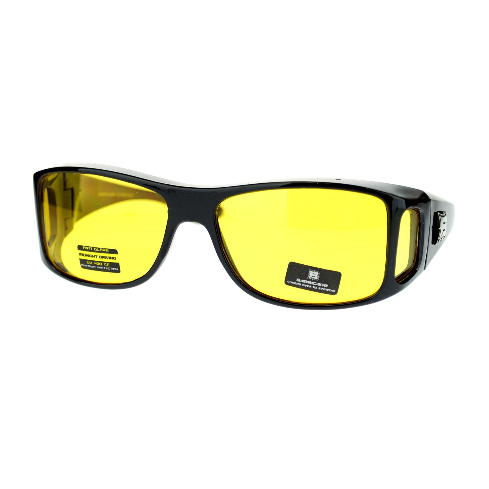 PASTL OTG (Over The Glasses) Yellow Lens Gloomy Foggy Weather Semi Goggle Sunglasses