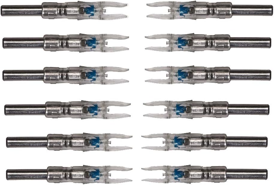 TOPARCHERY 12pcs LED Lighted Nocks Inserts for Any 5/16