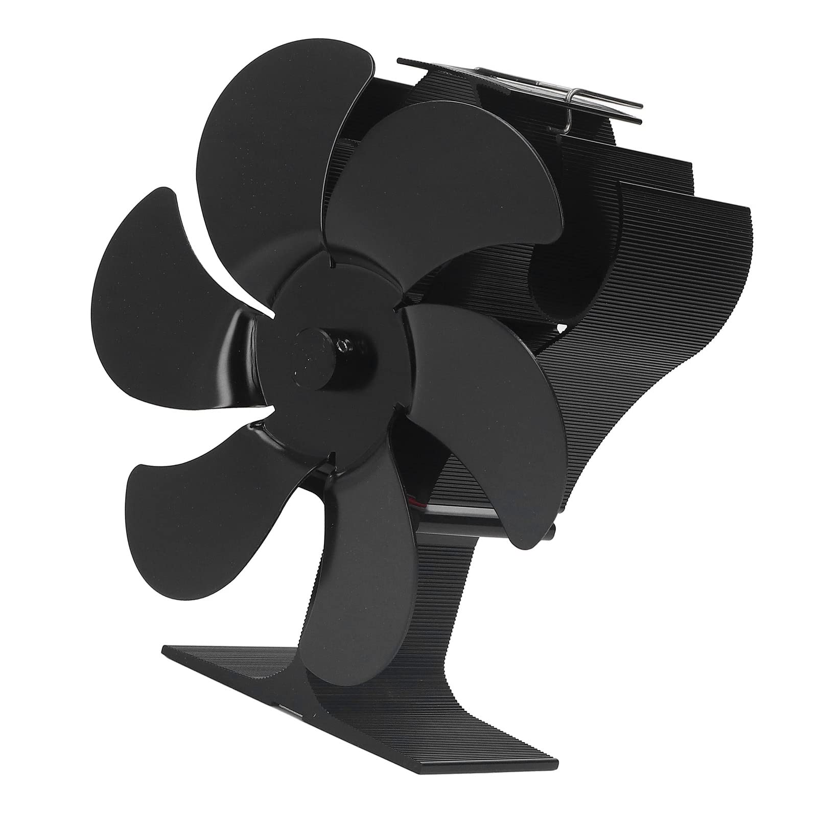 mingzhe Ventilatore per Stufa a Legna a 6 Pale con Funzionamento Silenzioso per Un'efficiente Distribuzione del calore. Alluminio 152 Mm