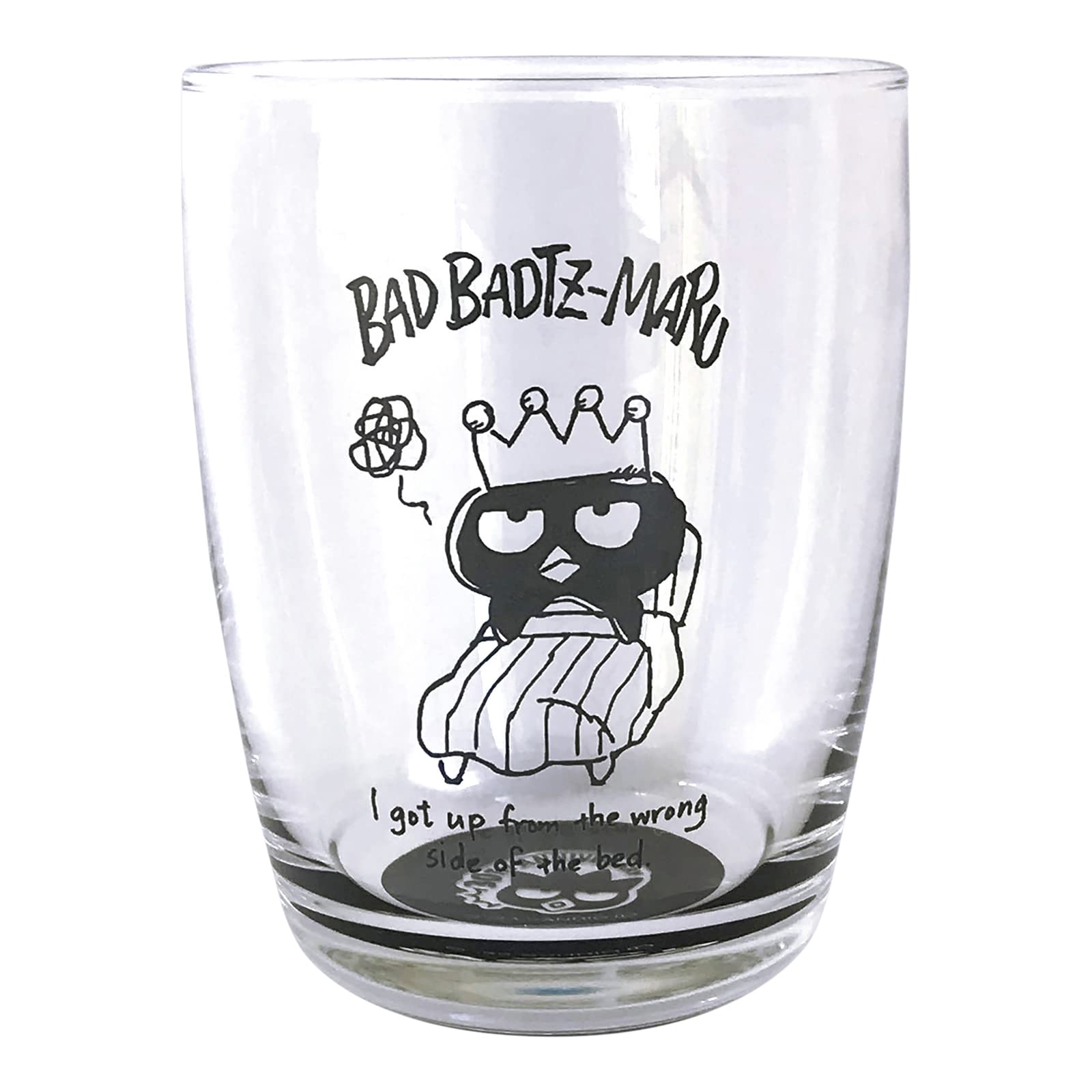 Kaneshotouki Sanrio 316125 Bad Batsumaru Glass, Tumbler, Small, Approx. 9.2 fl oz (260 ml), Bed, Made in Japan