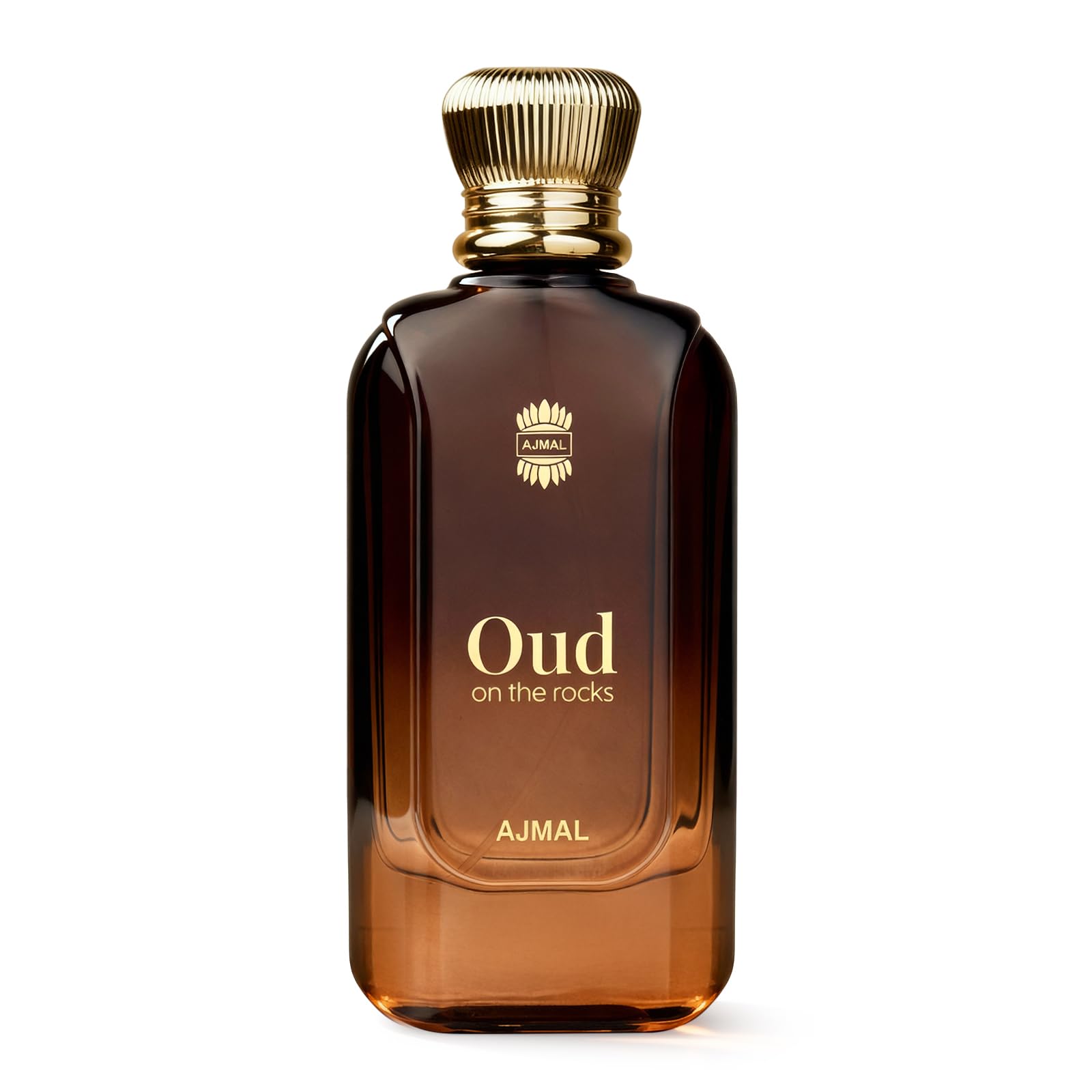 Ajmal Oud On The Rocks Eau De Parfum | Unisex Perfume for Men & Women | 100ml | Smoky Oud with Woody & Amber Notes | Bold Oriental Long-Lasting Fragrance for Office & Everyday Use