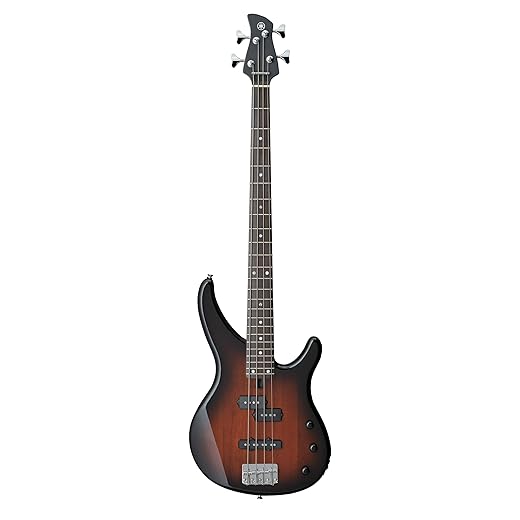 Yamaha TRBX174 Old Violin Sunburst Agathis Body, 4-String Electric Bass Guitar