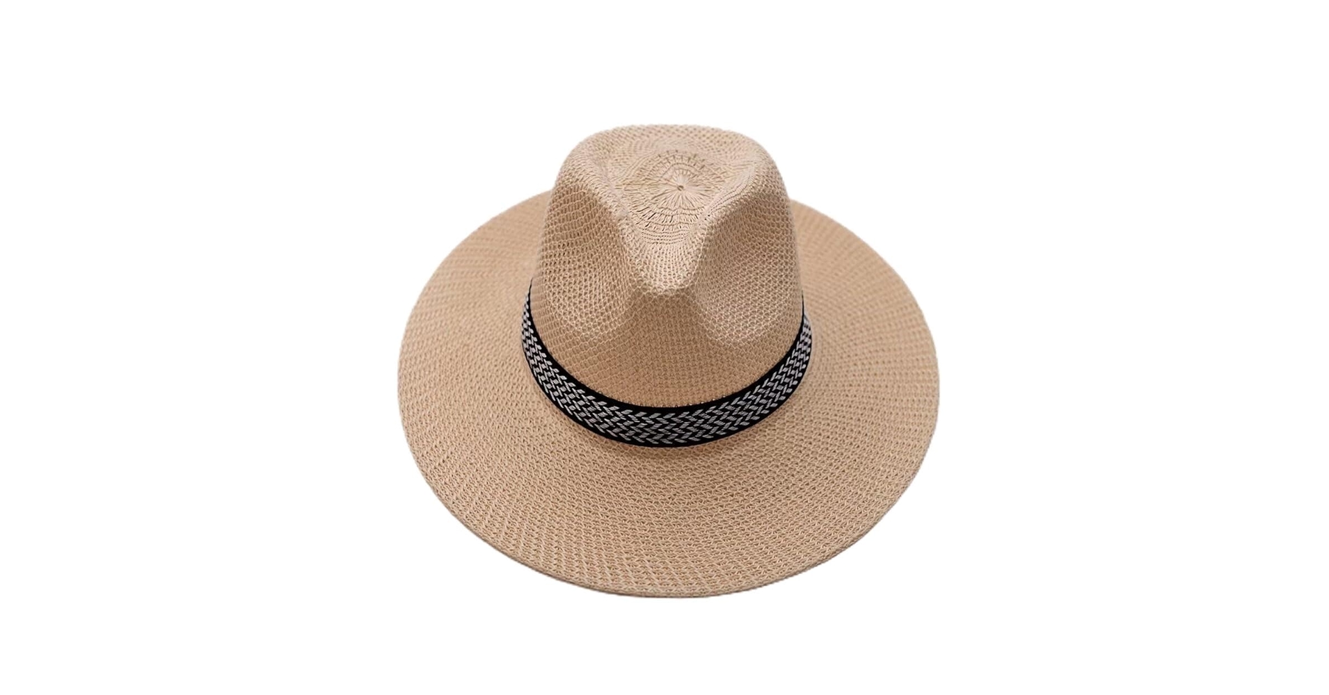 Panama Hat Men Straw Hat Foldable Summer Hat Beach Fedora