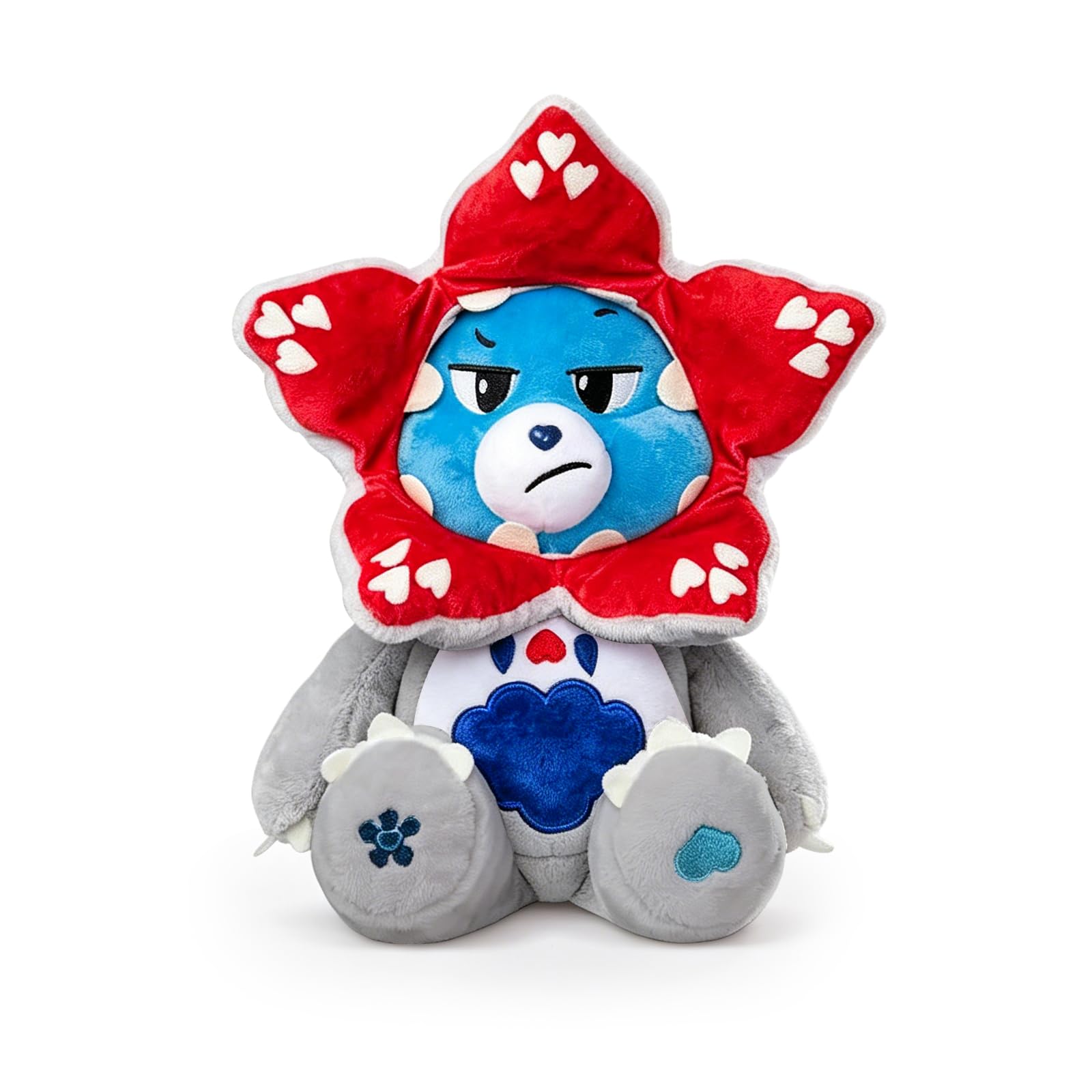 Plushies Figure Doll, Collectable Retro Cute Plushie, Removable Flower Headwear Cranky Bear Plush Pillow, Soft Toy Stuffed Animal Cuddly Plush Toys for Girls Boys, Bedroom Decoration Birthday Gift