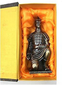 Amazon.co.jp: 兵馬俑の彫刻、中国の兵馬俑禅寺院の戦士レトロな