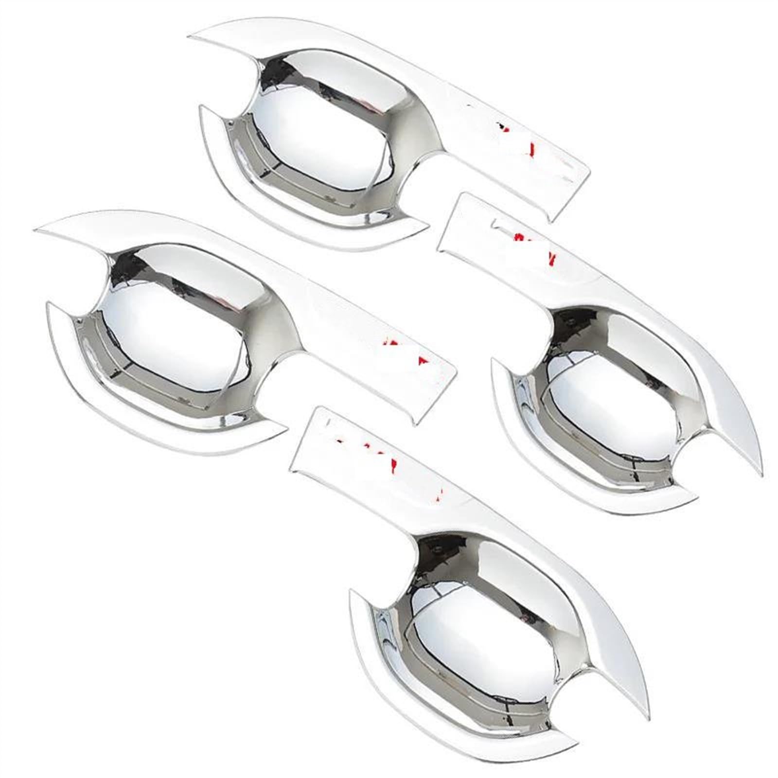 Kjhopy Bianco Car Styling Stickers For Mitsubishi For Outlander 2013-2019 Cover Door Handle Outer Bowls Trim Exterior Door Handle(Bianco)