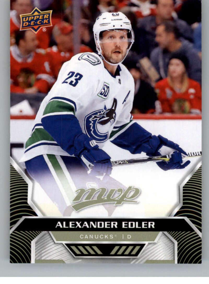 2020-21 UD MVP Hockey #172 Alexander Edler Vancouver Canucks Official Upper Deck Trading Card