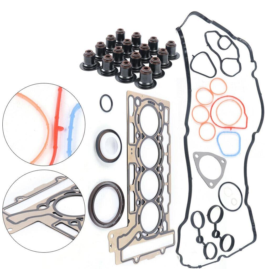 Kit Joint de Culasse Ensemble Pièces Cylindres Voiture Overhaul Kit Gasket Fonction Longévité Convient à Atelier Mécanique Maintenance Voiture