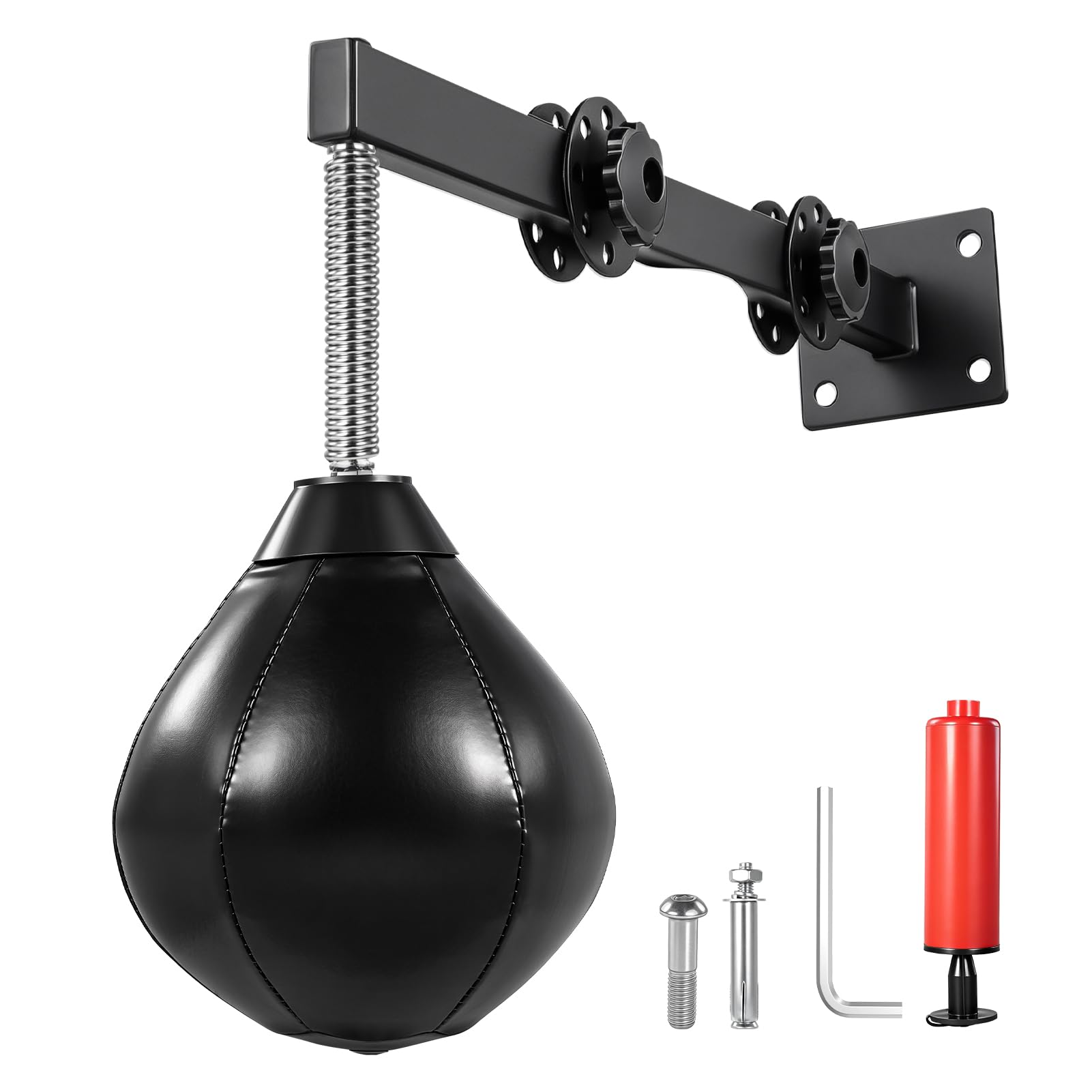 Palla Veloce Boxe, Palla da Boxe Regolabile in Altezza a Cinque Livelli, Punching Ball per Allenamento di Velocità MMA e Fitness