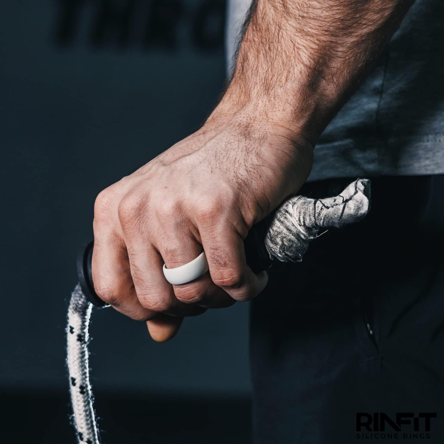 Rinfit Silicone Rings for Men 9mm Wide, 2mm Thick - Mens Silicone Wedding Bands - Step Edge, Rubber Ring for Sports & Workout - Patented Design - Image 7