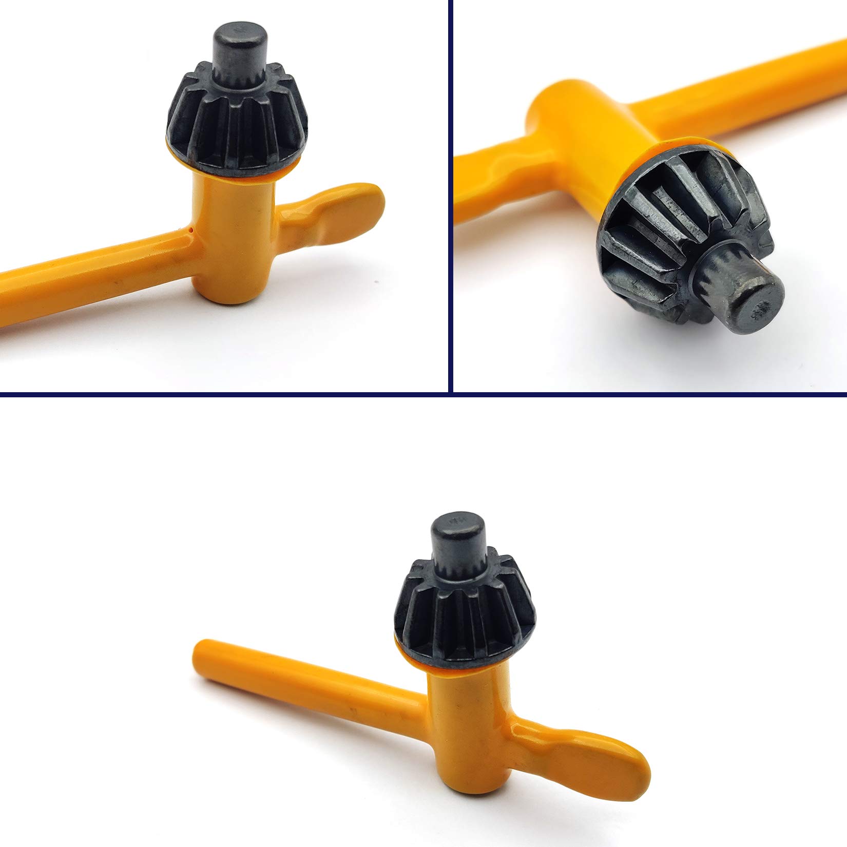 ZLYY 2x Bohrfutterschlüssel T-Griff 16 Mm – Universal-Schlüssel Für Akku-Bohrmaschinen