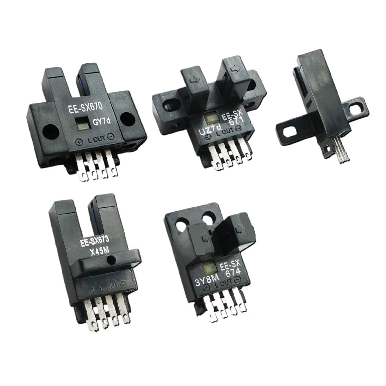CCCAZ1 10 PCS EE-SX670 EE-SX671 EE-SX672 EE-SX673 EE-SX674 Photoelectric Switch Sensors(EE-SX673)