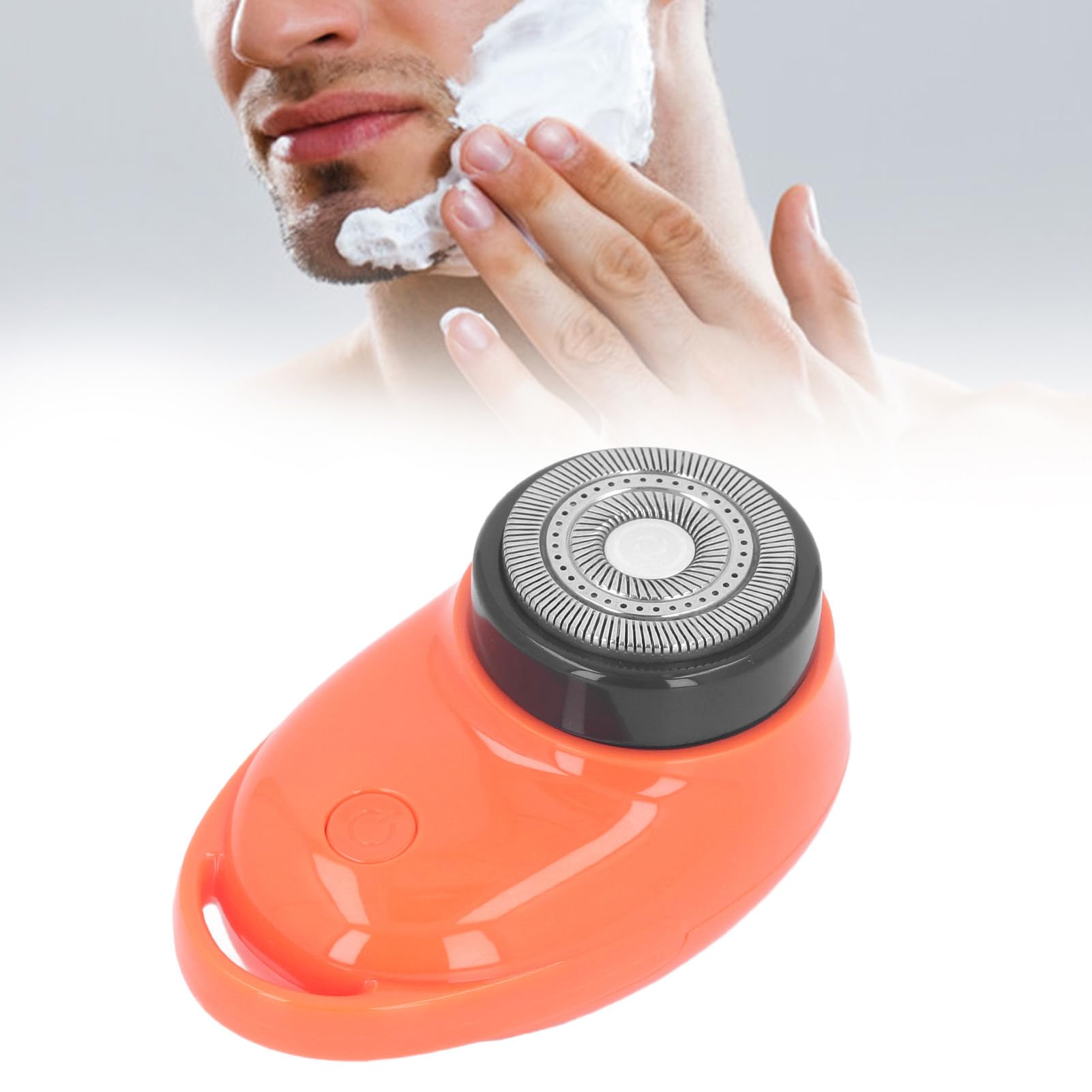 lvifloae Beard Trimmer for Men Cordless Hair Clippers Mini Electric Beard Trimmer Beard Clipper Pocket Electric Beard Grooming Trimmer for Home Business Trip or a Holiday Black (Yellow)