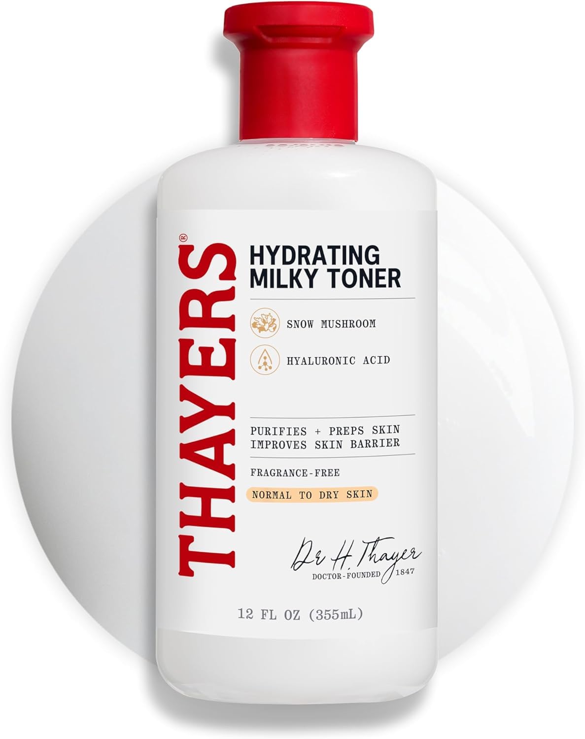 Thayers Toner Milky Face Toner Snow Mushroom Hyaluronic Acid 355ml