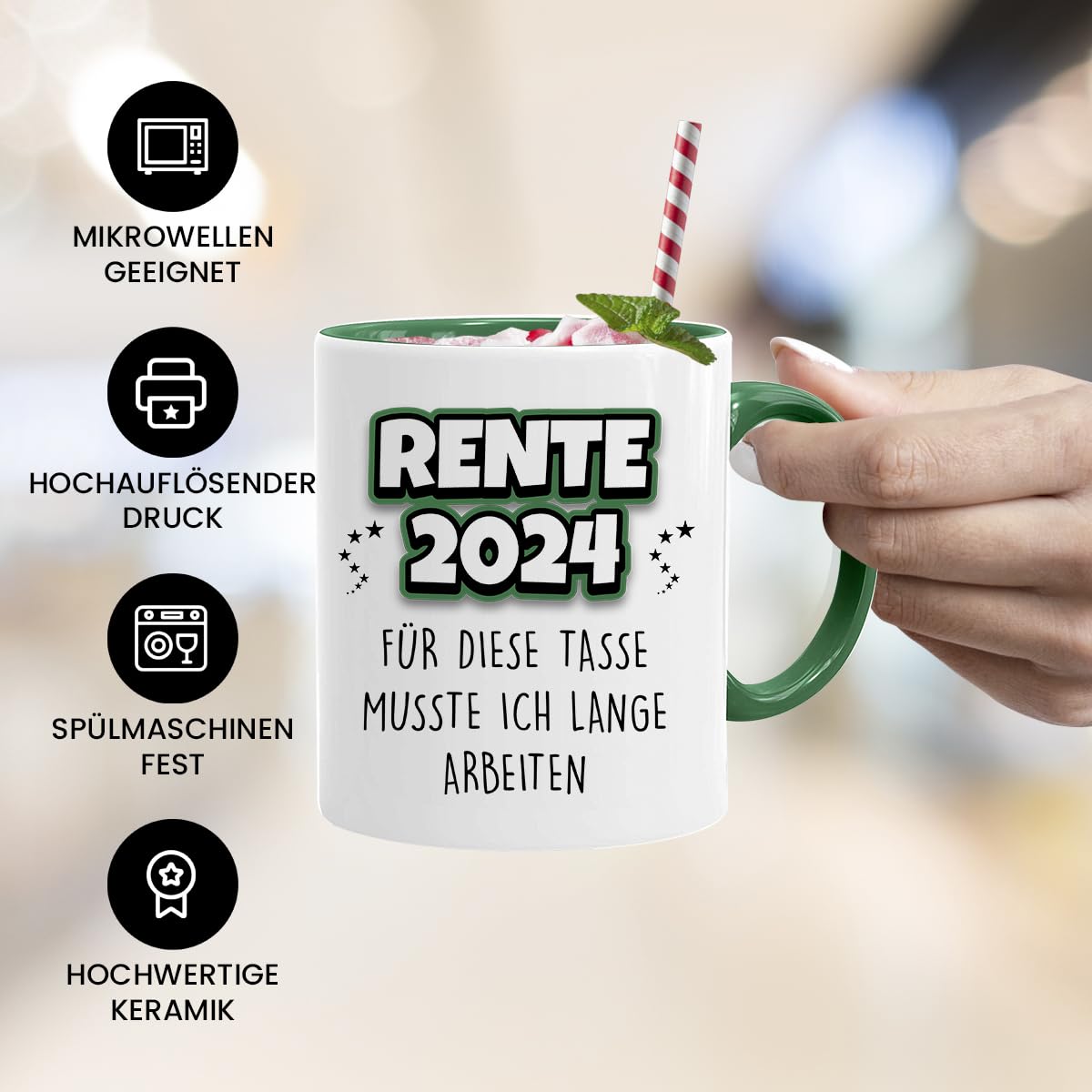 Tasse Retraite Tasse Avec Inscription En Allemand « Rente 2026 » - Nom De La Retraite - Cadeau Amusant - Tasse à Café Comme Idée Cadeau - Tasse à Café 330 Ml - Blanc/rouge Cadeau Entre Collègues
