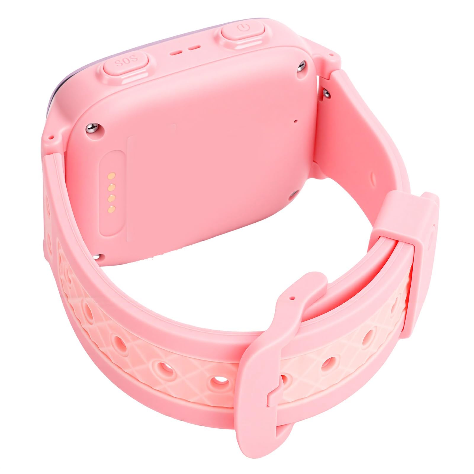 banapoy Reloj Inteligente para Niños 4G LTE con Videollamada (Pink) | Pantalla Táctil de 1,83 Pulgadas, Resistente Al Agua IPX7, Batería de 730 MAh, Alarma SOS, Modo Aula