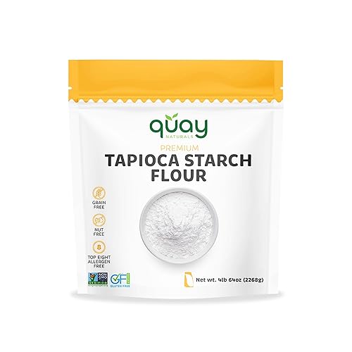 Harina de almidón de tapioca Sin gluten, harina de tapioca sin OMG Hecho de 100% raíz de yuca Sustituto de harina de trigo y alternativa Agente