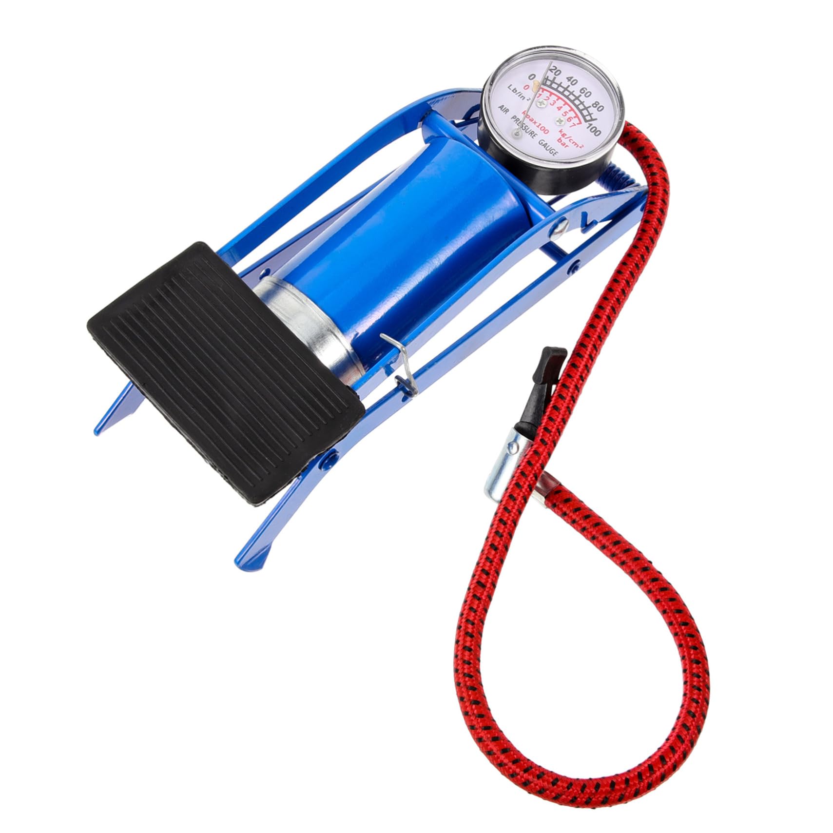 POPETPOP Hochdruck-fußpumpe Reifeninflator Fahrradpumpen Für Fahrräder Pumpbike Reifenpumpe Luft Pumpe Für Den Zyklus Standpumpe Für Fahrradreifen Aktivierte Standpumpe Eisen Blue