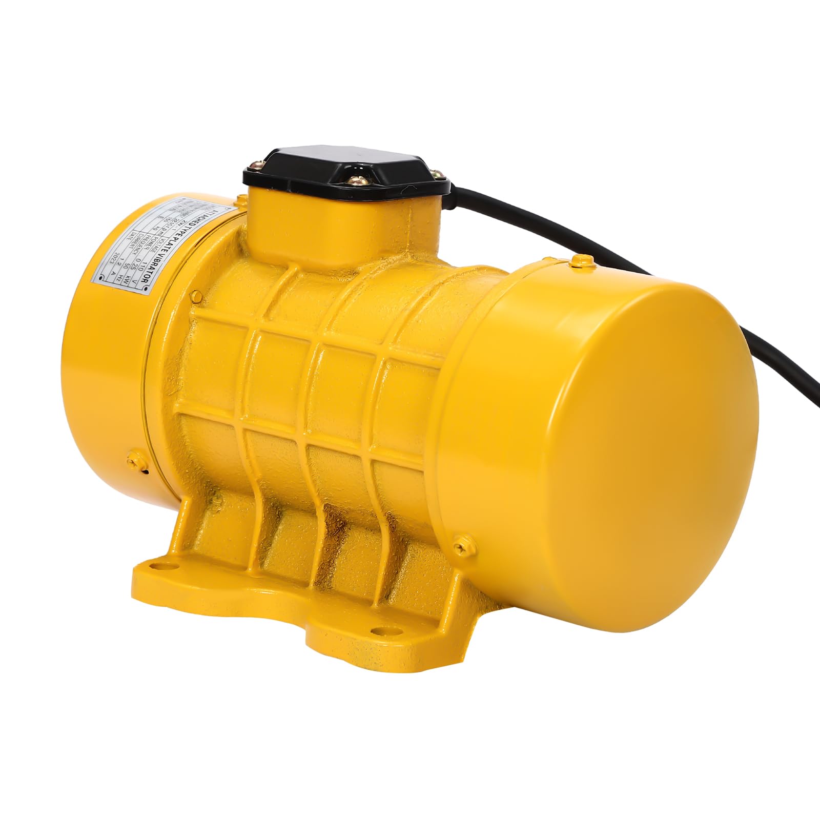 Motore vibrante per calcestruzzo, motore a vibrazione elettrico, 250 W, motore a vibrazione per tavolo vibrante, 2840 rpm (giallo)