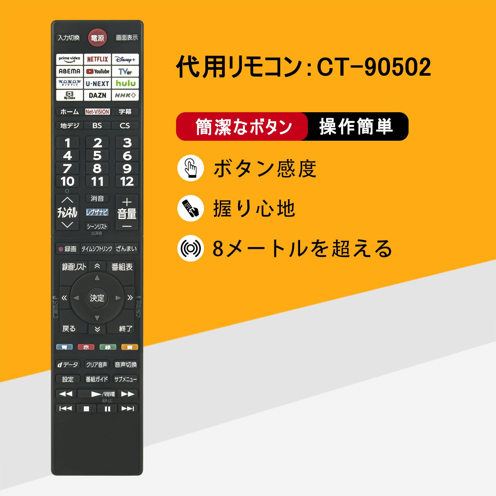 Amazon | ALLIMITY CT-90502(代用) fit for 東芝 REGZA レグザ