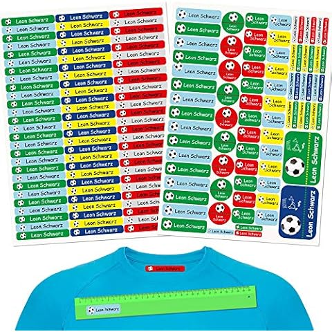 INDIGOS UG Pegatinas de nombre - Set - 160 piezas Cover