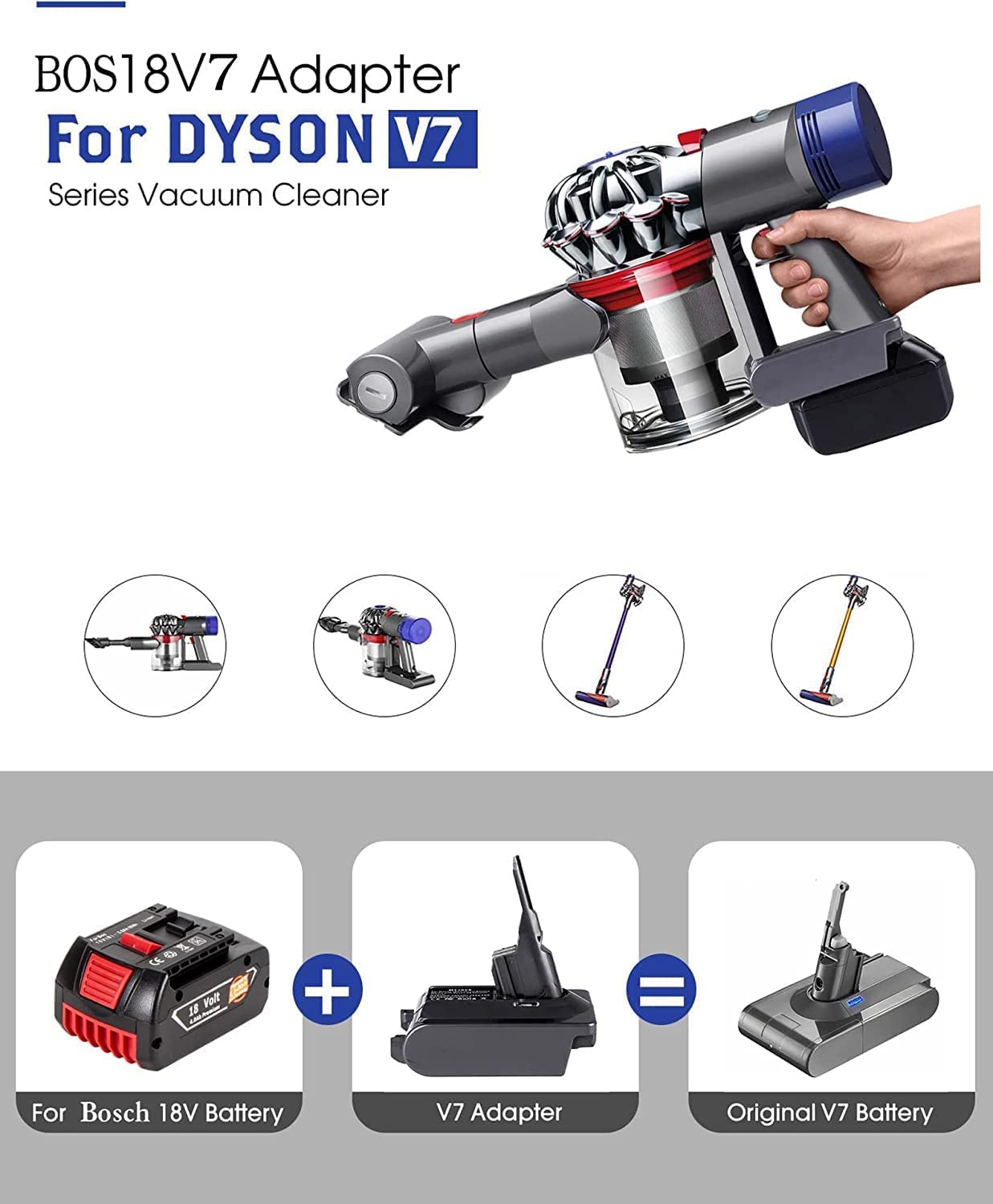 ダイソン掃除機　ｖ７　バッテリー交換必要です。 楽天市場】バッテリー 変換アダプター ダイソン 掃除機 バッテリー v7
