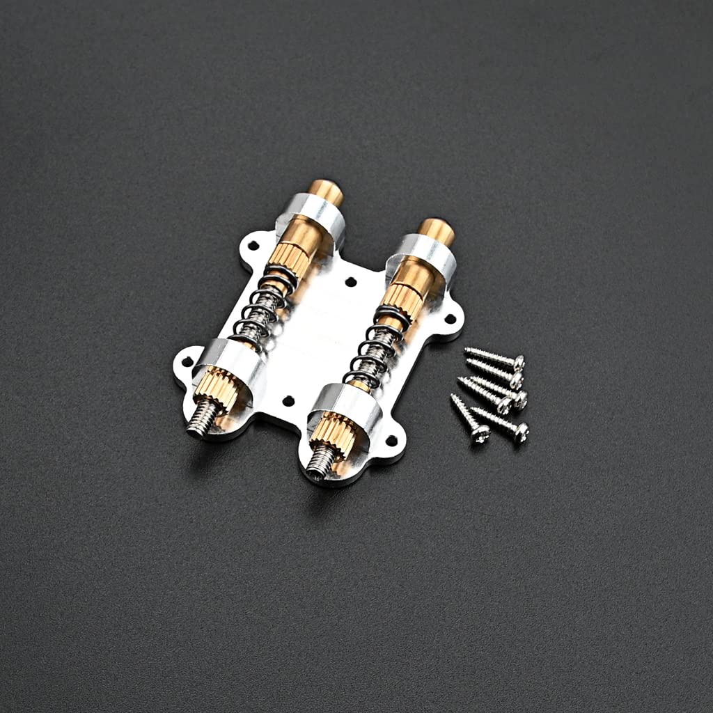 Alnicov Stabilizzatore del ponte del tremolo per chitarra doppio, kit dispositivo di stabilizzazione del tappo del tremolo per chitarra per chitarra elettrica
