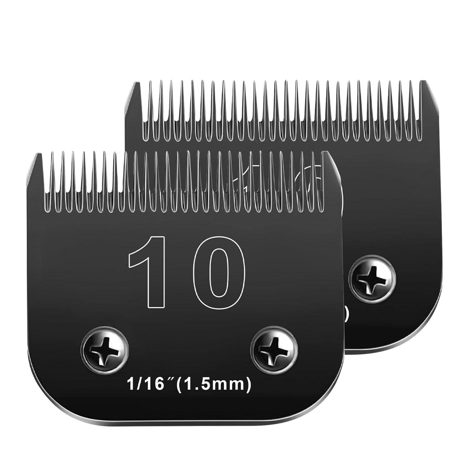 2PCS 10 Blades Dog Grooming Blades Compatible with Andis Dog Clippers Blades,Dog Clipper Blades Compatible with Oster A5,Wahl km10 Dog Clippers,Stainless-Steel Blade Sharp