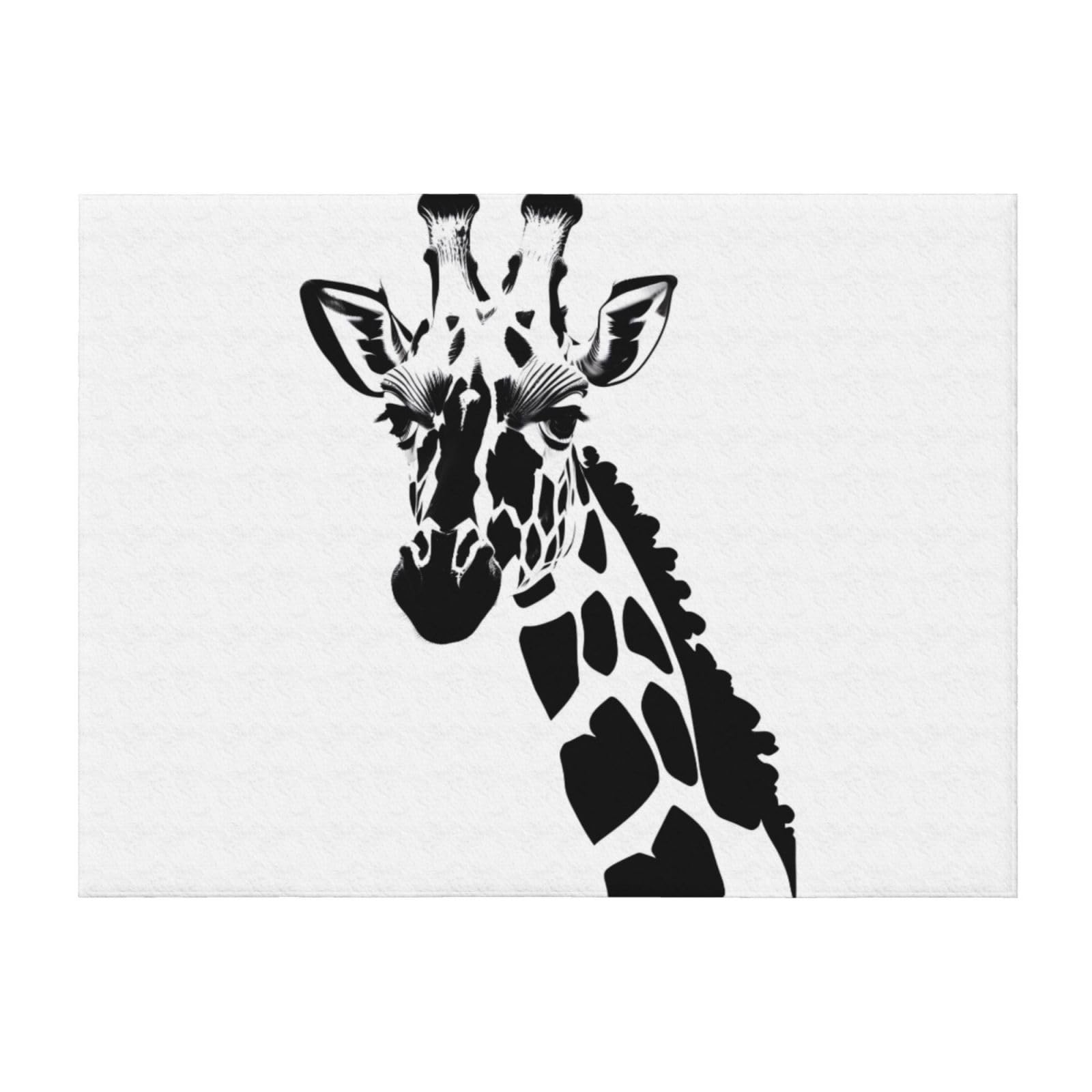 Couverture en flanelle anti-froid grand plaid doux motif girafe