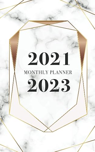 2021-2023 Monthly Planner: Marble Cover | 3 Year Pocket Monthly Planner 5x8 Small Size | Three Year Appointment Planner | 36 Months Calendar | Home Office Planning Organizer Agenda Schedule