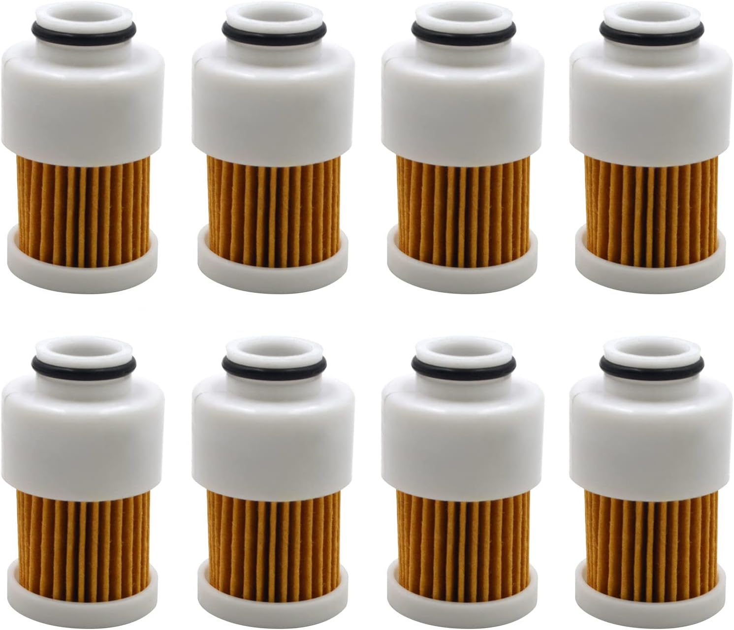AHL Fuel Filter Fit For 4 Stroke Compatible with Yamaha 68V-24563-00-00, Mercury 881540, Sierra 18-7979，600-295,8815，Mal 937961(8Pack)