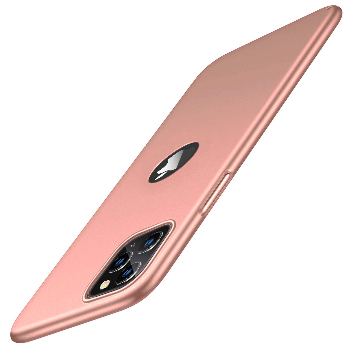 Slim Fit Case Compatible with iPhone 11 PRO MAX Case 6.5 Inch 2019,Hard Plastic PC Ultra-Thin Phone Cover Case with Matte Finish Coating Grip Compatible with iPhone 11 PRO MAX (6.5 Inch), Rosegold