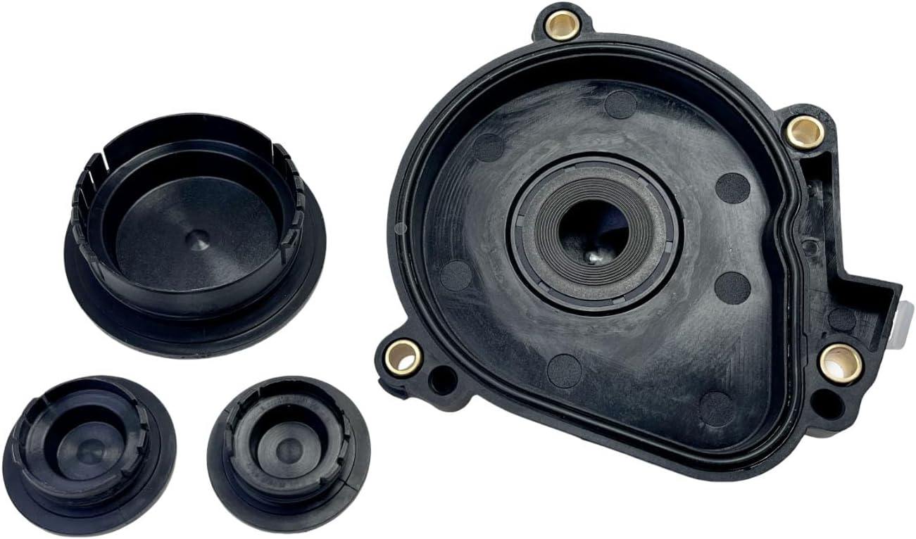 PVC Vent Valve Crankcase Breather Oil Separator Cover and Camshaft Expansion Plug Kit 2720100631 2720100631 0009985690 Compatible with ML350 C230 C300 E350 C350 SLK300 ML450