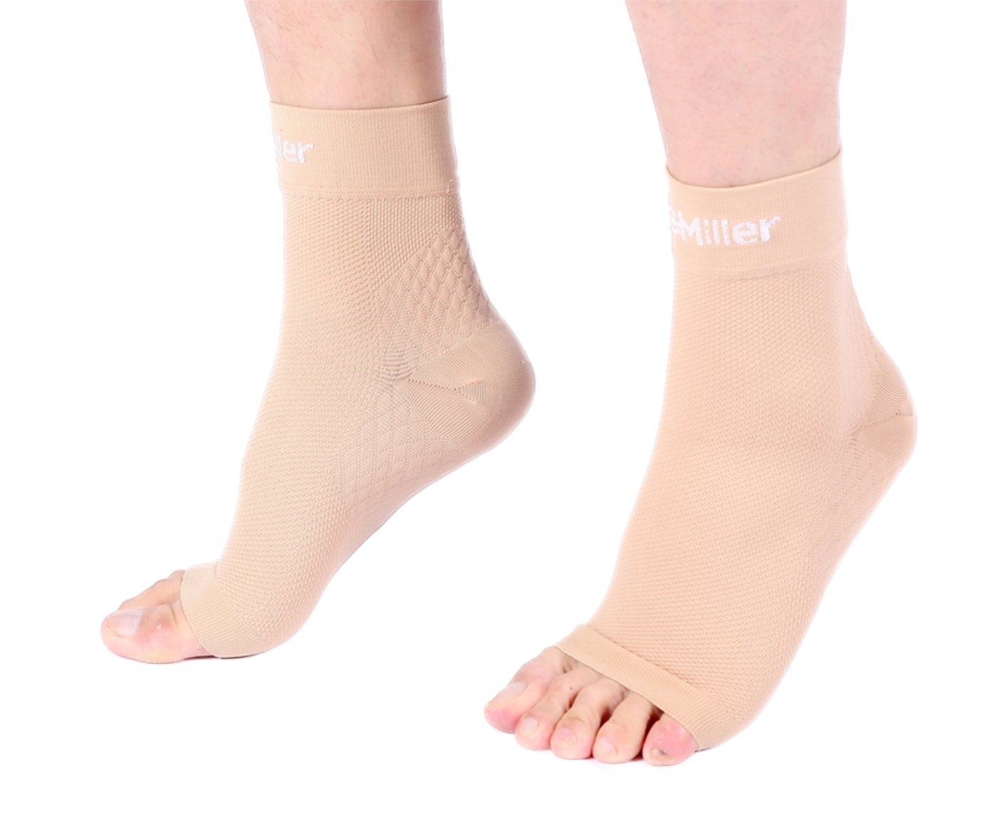 Bеѕt Cуbеr Mоndау 🔥 Doc Miller Ankle Compression Sleeve - Ankle Brace for Women and Men - Plantar Fasciitis Brace for Ankle Support , Arch Heel Pain and Neuropathy Relief - 1 Pair Skin Nano Socks - XX-Large Size