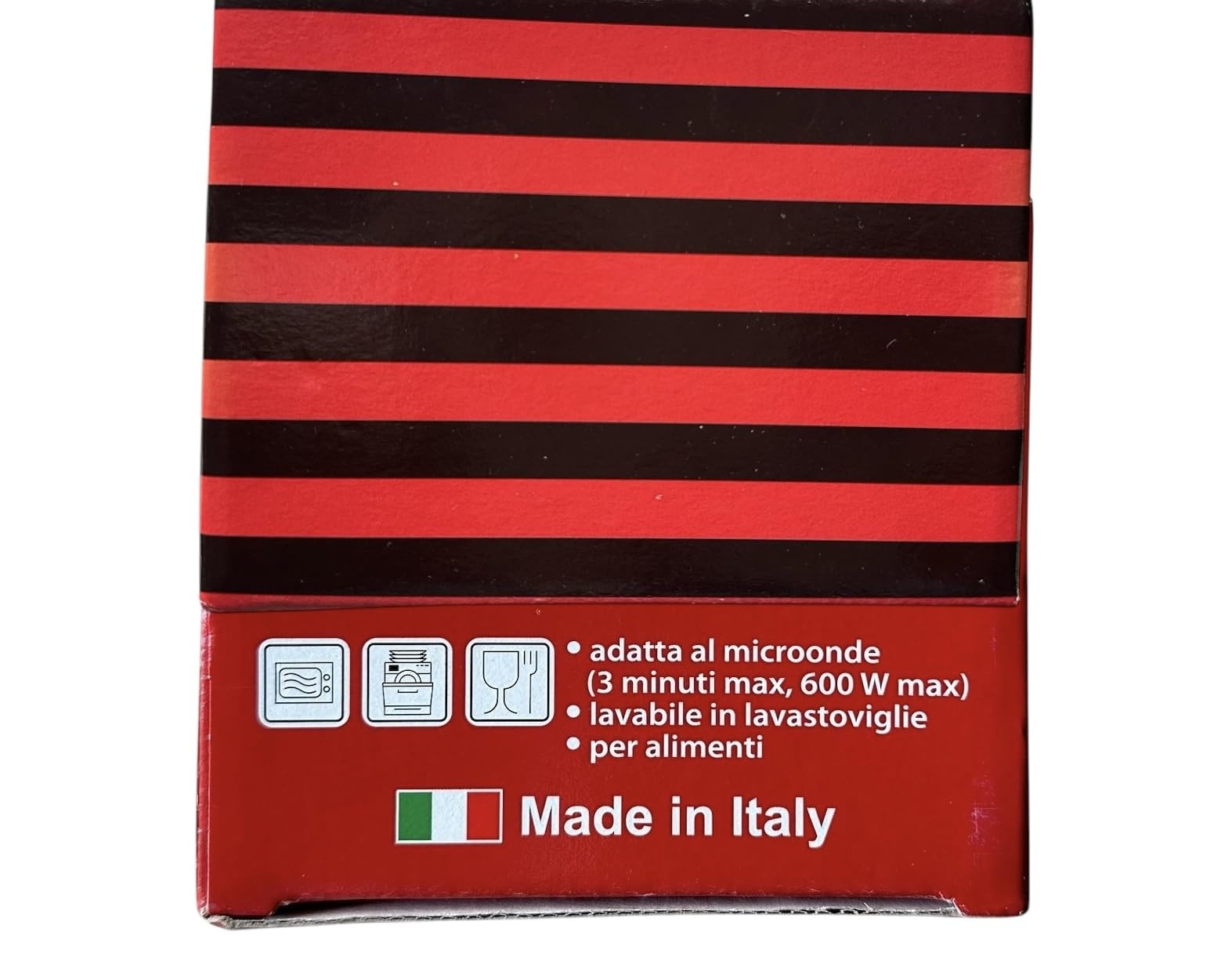 GMM Tazza Melamina Rosso Nero Milano