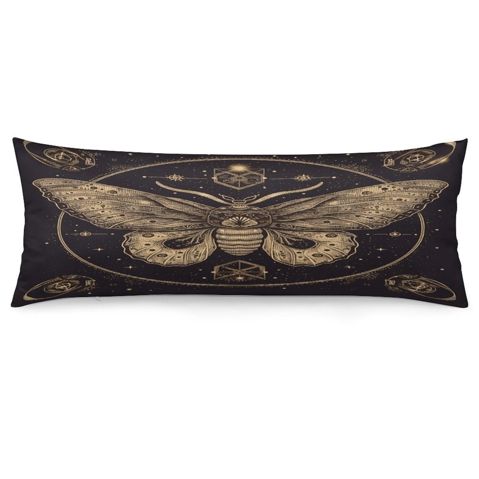 Moth Throw Pillow Cover Soft Pillow Case Decorative Lumbar Pillow Cover Cozy Throw Pillowcase Polyester Rectangular Cushion Case Decor for Couch Sofa Bed