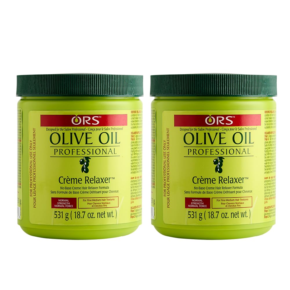 ORS Olive Oil Professional Creme Relaxer - Normal Strength 18.7 Ounce (Pack of 2)