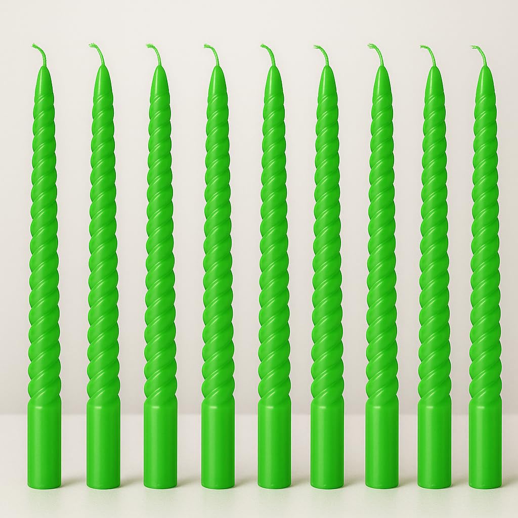 Ivory Taper Candles - Dripless & Long Burning -8