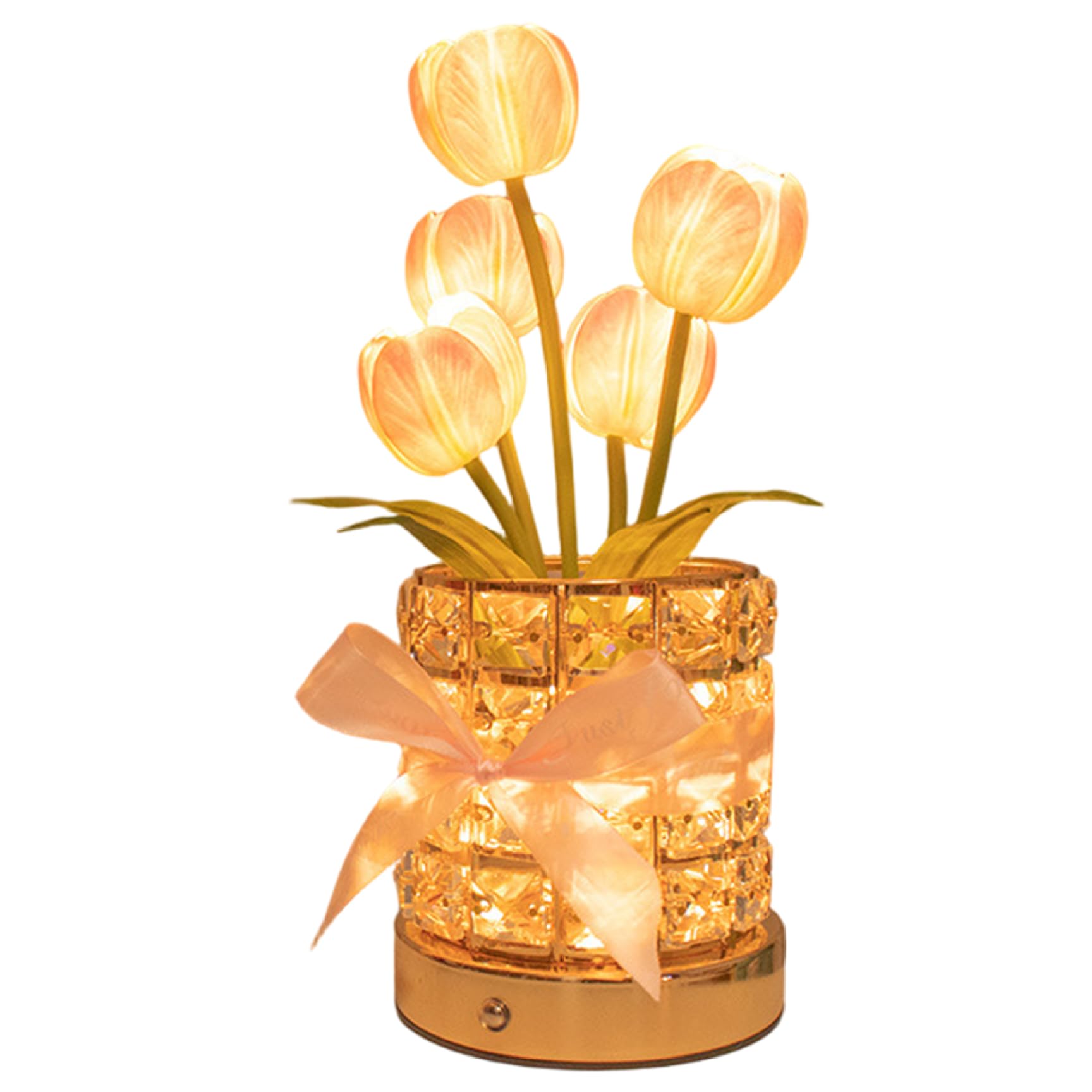 Lampe de table fleur sans fil tactile pour supprimer les reflets agressifs
