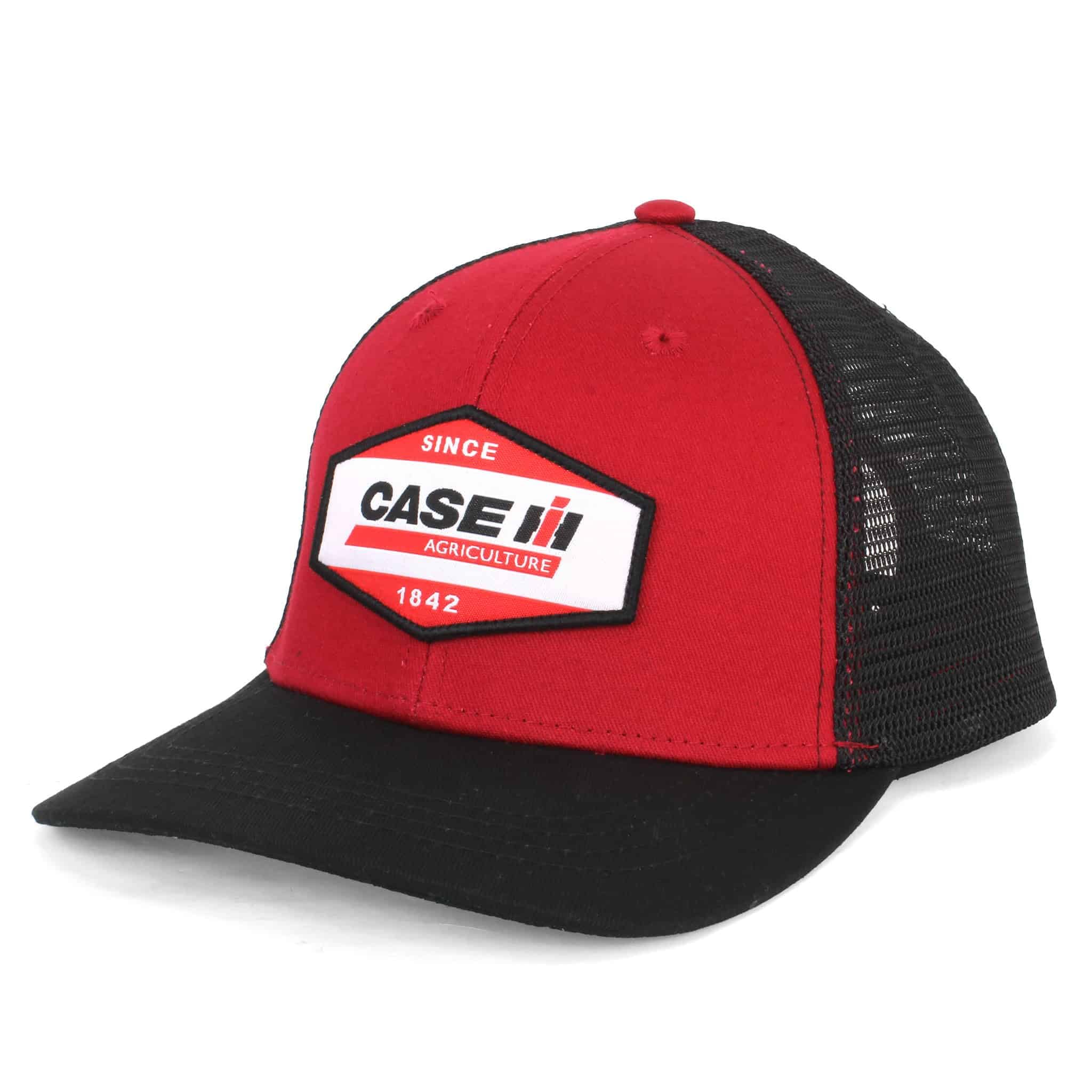 Case IH Two-Tone Red & Black Woven Patch Trucker