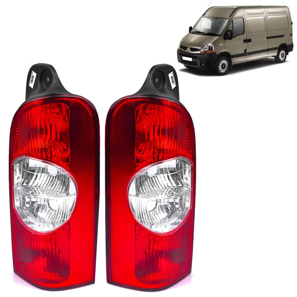 ROBUST Rear Left and Right Side Tail Light Lamp for Nissan Interstar Vauxhall/Opel Movano Renault Master Mk2 8200171472 4401957 2655000QAD 8200171478