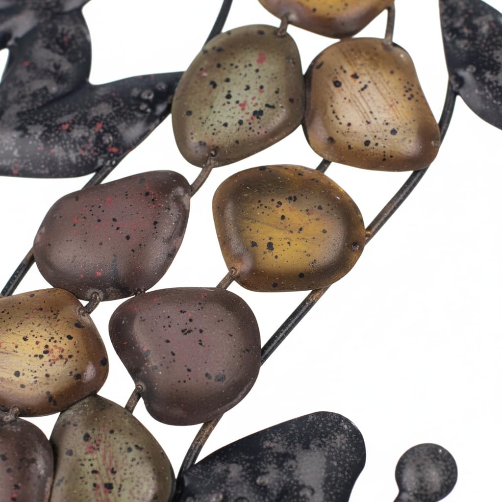 ROCKING GIFTS Adorno de Pared, x2 Lagartos, Metal, 37 cm, decoración de Pared, jardín, al Aire Libre, Figura de Lagartos, decoración de Metal, Colgante para Patio o Valla, Sala de Estar, baño
