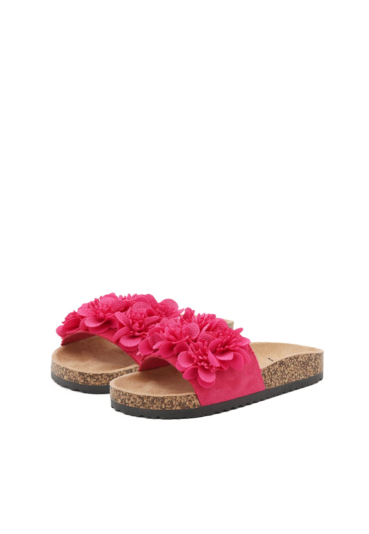 QUEEN HELENA Ciabatte a Fascia con Fiori Estive Donna R242