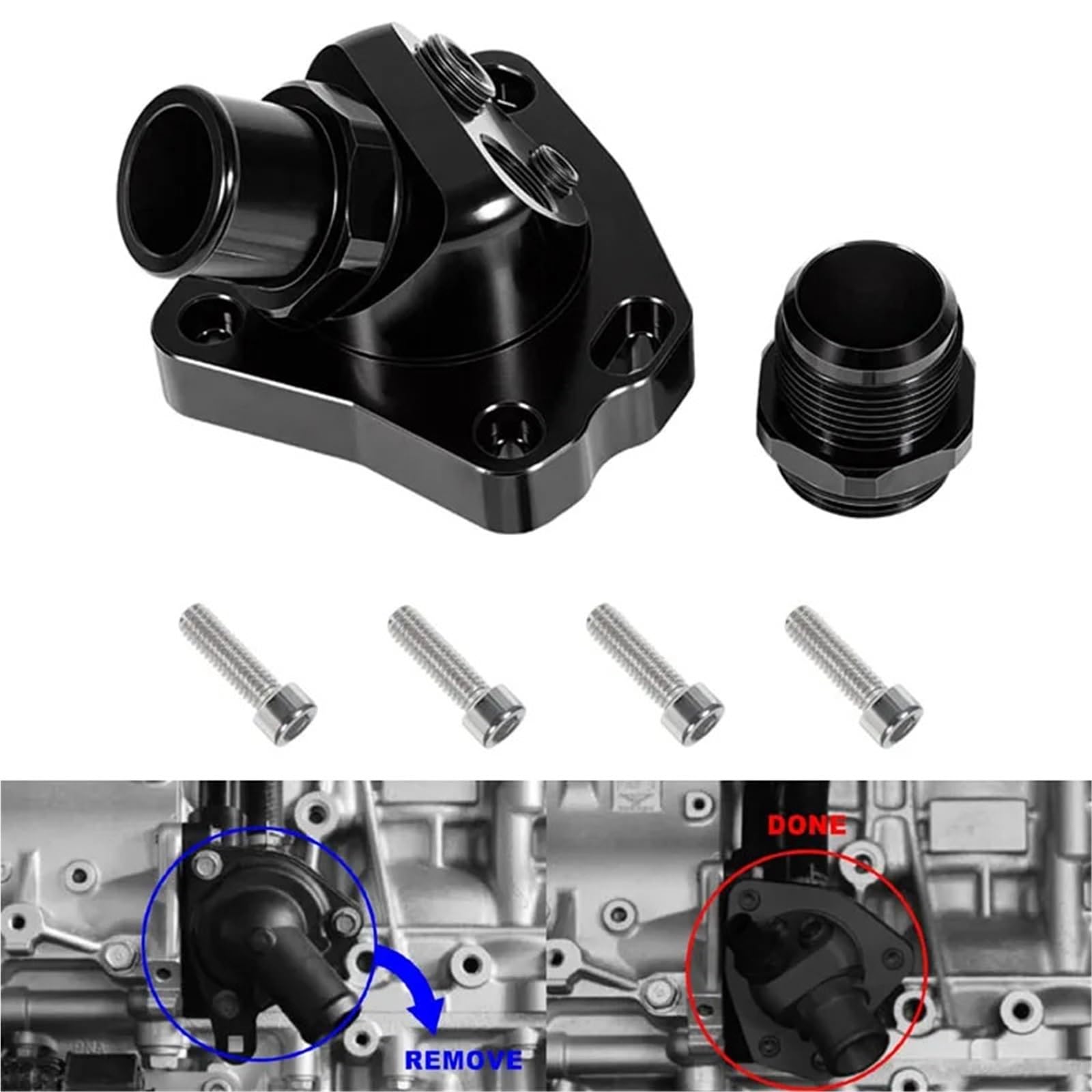 Engine Thermostat Obudowa termostatu obrotowego V2 do chłodnicy Honda Accord K-Series K20 K24 K Swap Płyn Chłodzący Termostat