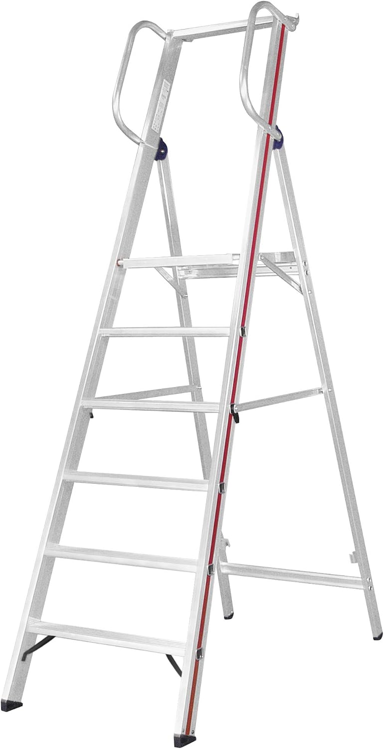 Hymer 808006 Platform Ladder with Handrail 6 Tread Step Ladder Amazon