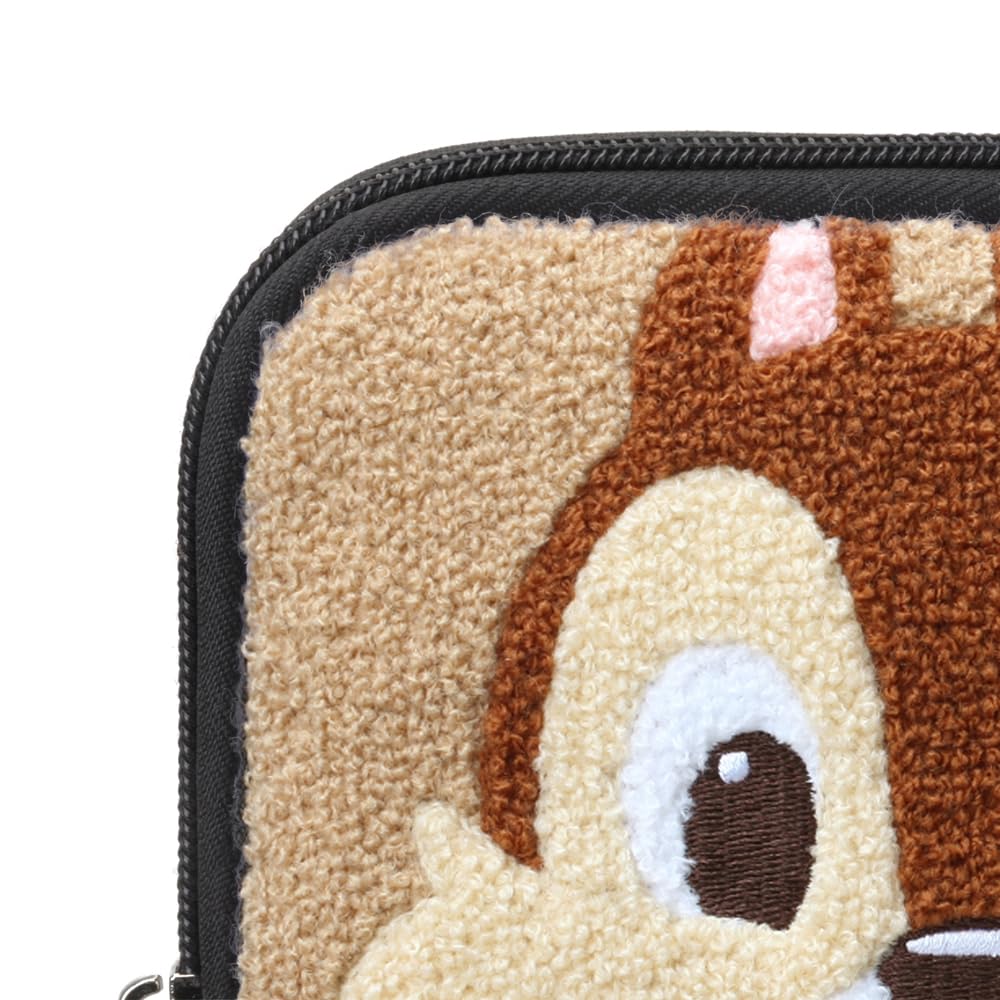 Premium Style 携帯ゲーム用ディズニーキャラクター サガラ刺繍 ポーチ SWITCH2対応 (チップ＆デール)