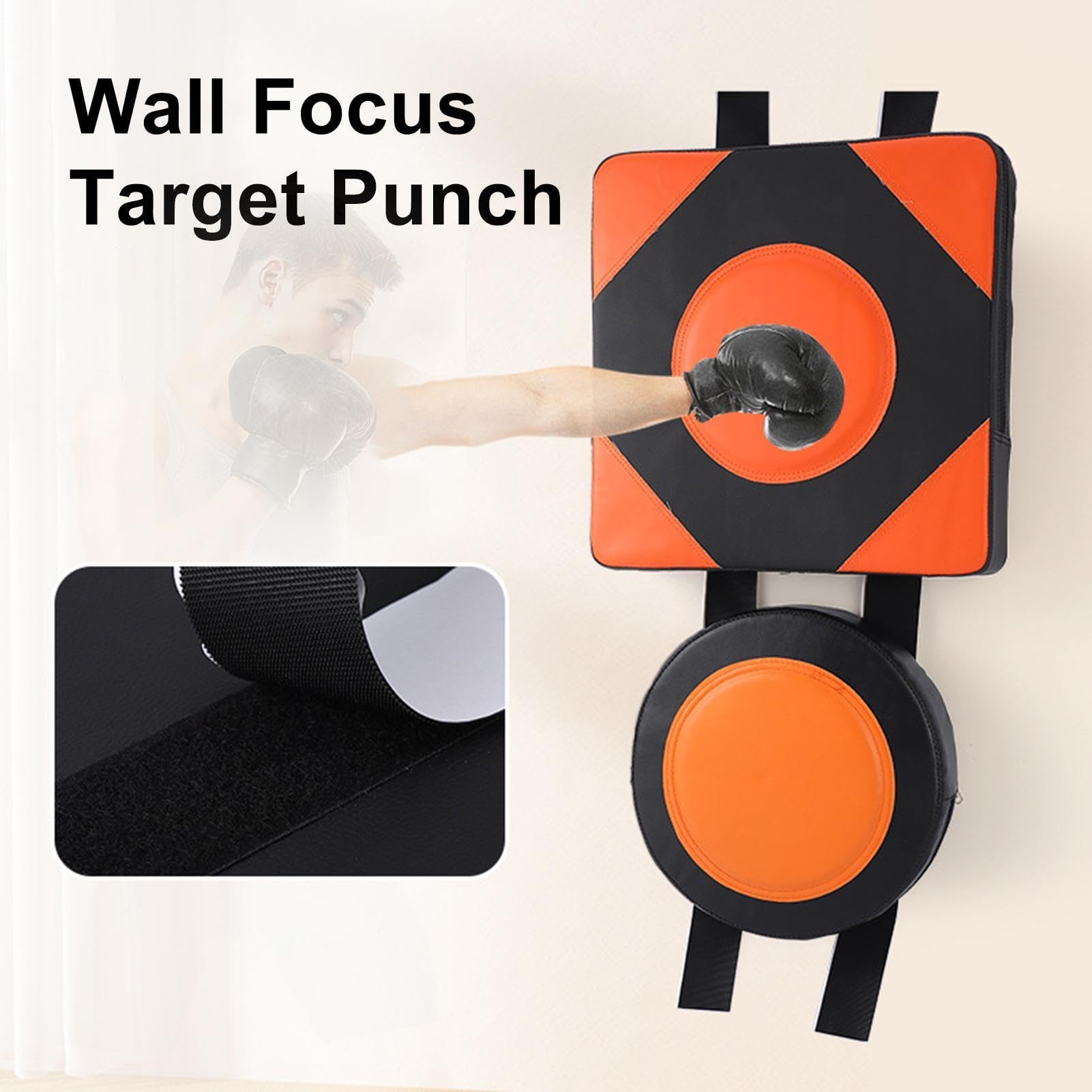 Saco de Boxeo de Pared - Wall Fighting Pad Saco de Boxeo montado en la Pared - Bolsa de Boxeo montada en la Pared Cojín de Lucha contra la Pared, Cojín de Entrenamiento de Equipo de Fitness de Altura