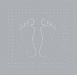 100% Kautschuk Meusch 4388189002 Duscheinlage Foot, 55 x 55 cm, grau