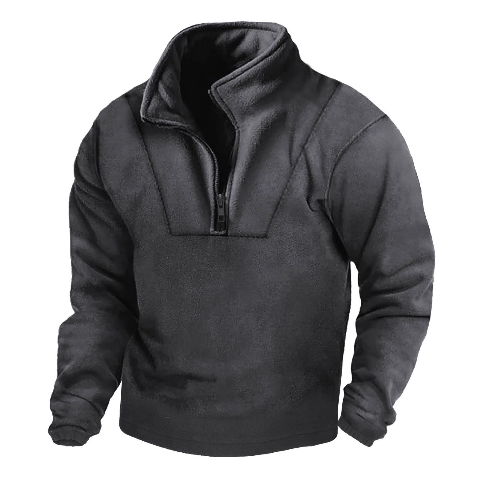 Pull à fermeture éclair 1/4 homme pour les sorties d'automne - 5