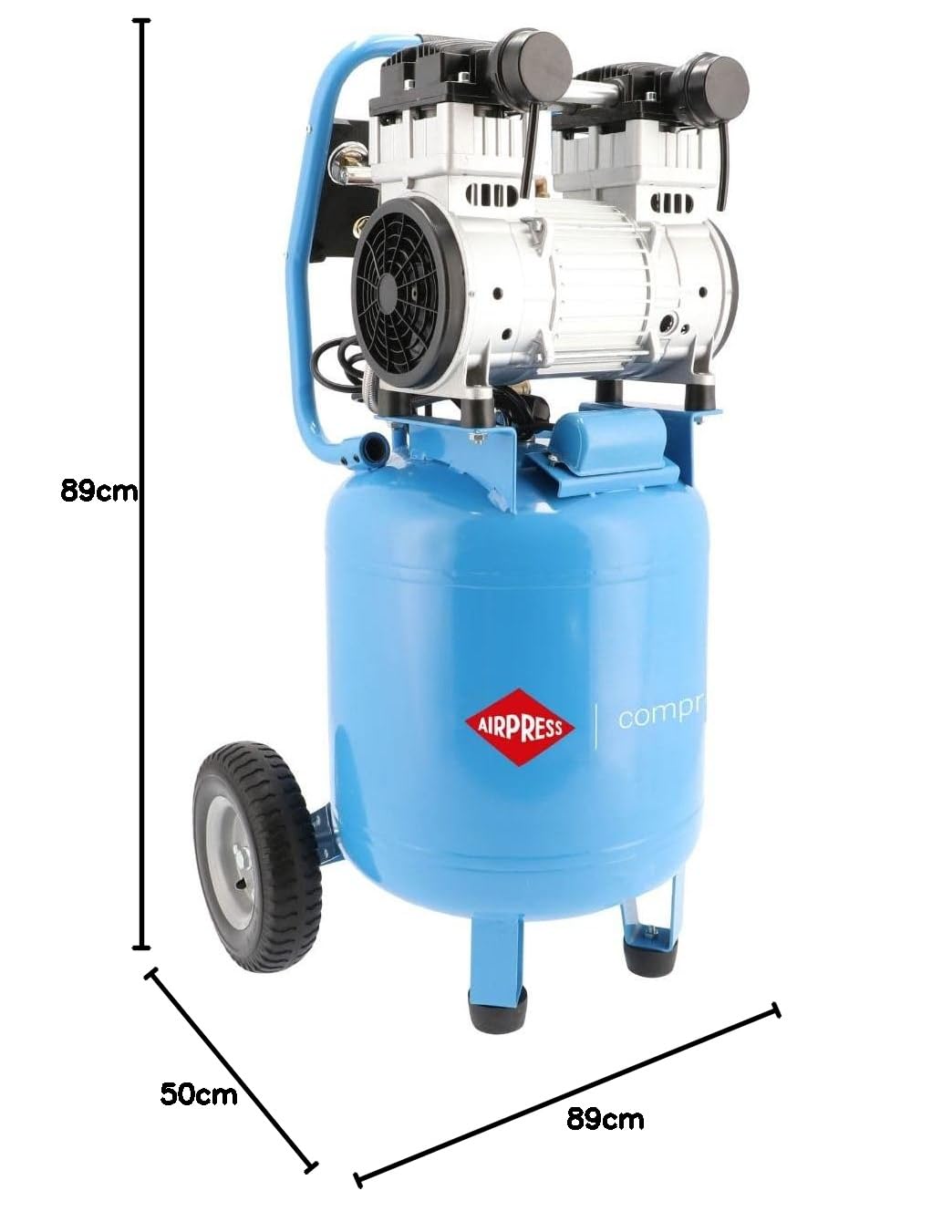Flüsterkompressor stehend ölfrei LMVO 40-250 8 bar 38L 2 PS/1.5 kW 150 l/min